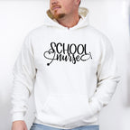 School Nurse Cursive Design - School Nurse Unisex Crewneck T-Shirt Sweatshirt Hoodie