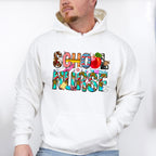 School Nurse Doodles Design - School Nurse Unisex Crewneck T-Shirt Sweatshirt Hoodie