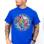 School Nurse Leopard Circle Design - School Nurse Unisex Crewneck T-Shirt Sweatshirt Hoodie