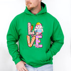 LOVE Bunny Holding Egg - Easter Day Unisex Crewneck T-Shirt Sweatshirt Hoodie