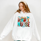 Apple And Book School Nurse Design - School Nurse Unisex Crewneck T-Shirt Sweatshirt Hoodie