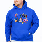 Flowers And Crayons School Nurse Design - School Nurse Unisex Crewneck T-Shirt Sweatshirt Hoodie