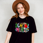 Apple School Nurse Design - School Nurse Unisex Crewneck T-Shirt Sweatshirt Hoodie