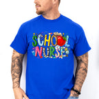 Apple School Nurse Design - School Nurse Unisex Crewneck T-Shirt Sweatshirt Hoodie