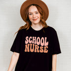 Groovy School Nurse Design - School Nurse Unisex Crewneck T-Shirt Sweatshirt Hoodie