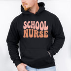 Groovy School Nurse Design - School Nurse Unisex Crewneck T-Shirt Sweatshirt Hoodie