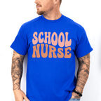 Groovy School Nurse Design - School Nurse Unisex Crewneck T-Shirt Sweatshirt Hoodie