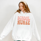 Groovy School Nurse Design - School Nurse Unisex Crewneck T-Shirt Sweatshirt Hoodie