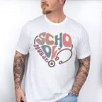 Heart Shape School Nurse Design - School Nurse Unisex Crewneck T-Shirt Sweatshirt Hoodie