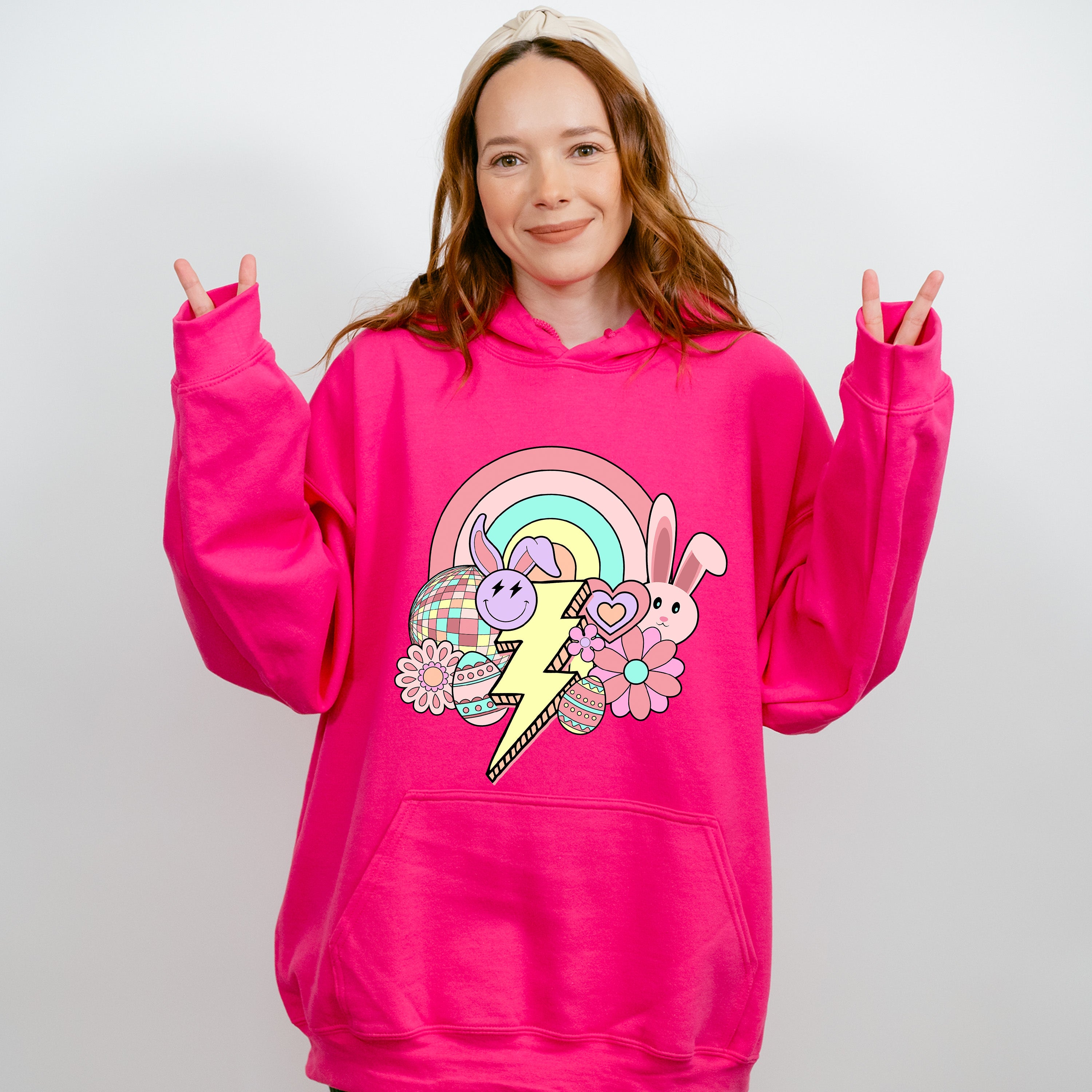 Easter Doodles Lightning - Easter Day Unisex Crewneck T-Shirt Sweatshirt Hoodie