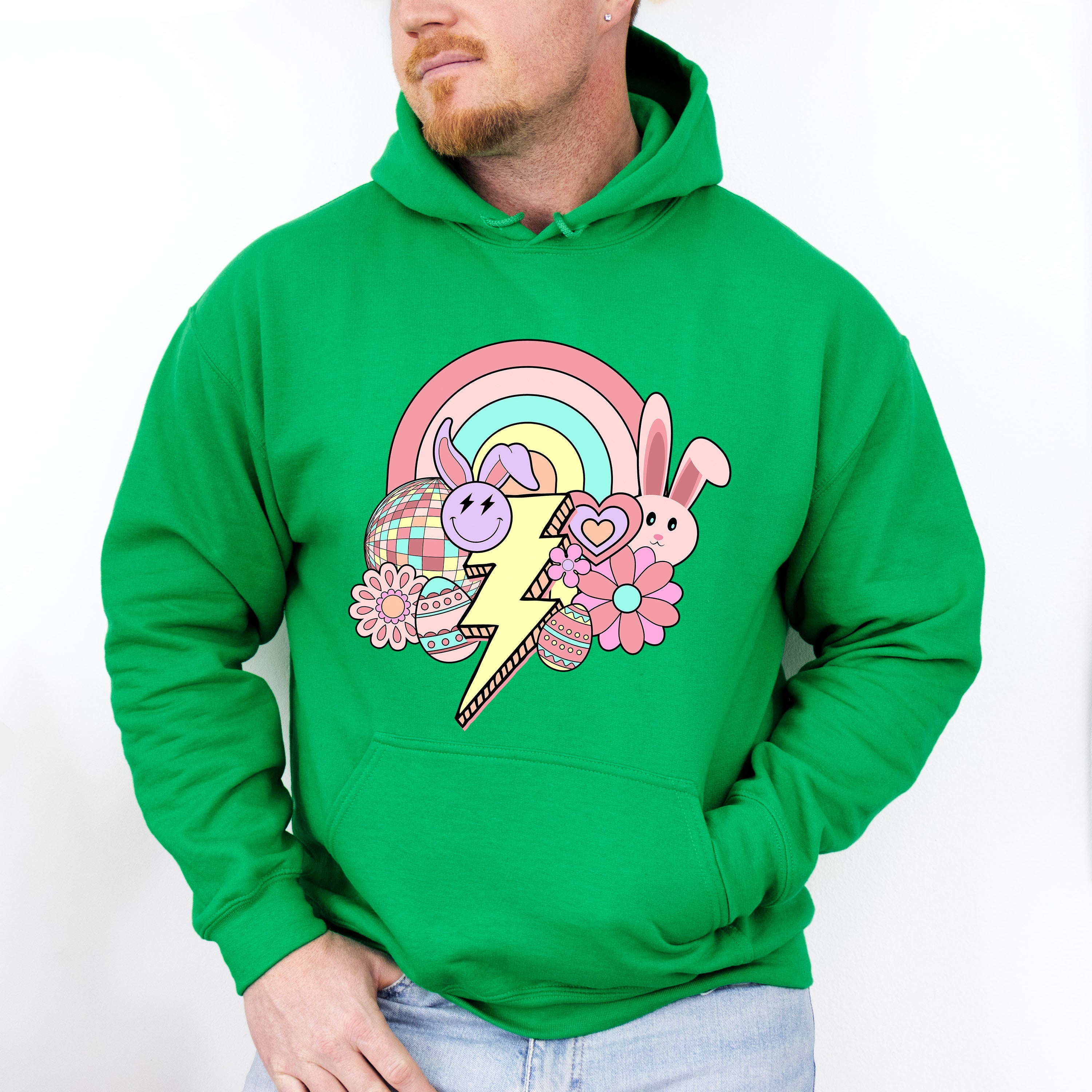 Easter Doodles Lightning - Easter Day Unisex Crewneck T-Shirt Sweatshirt Hoodie
