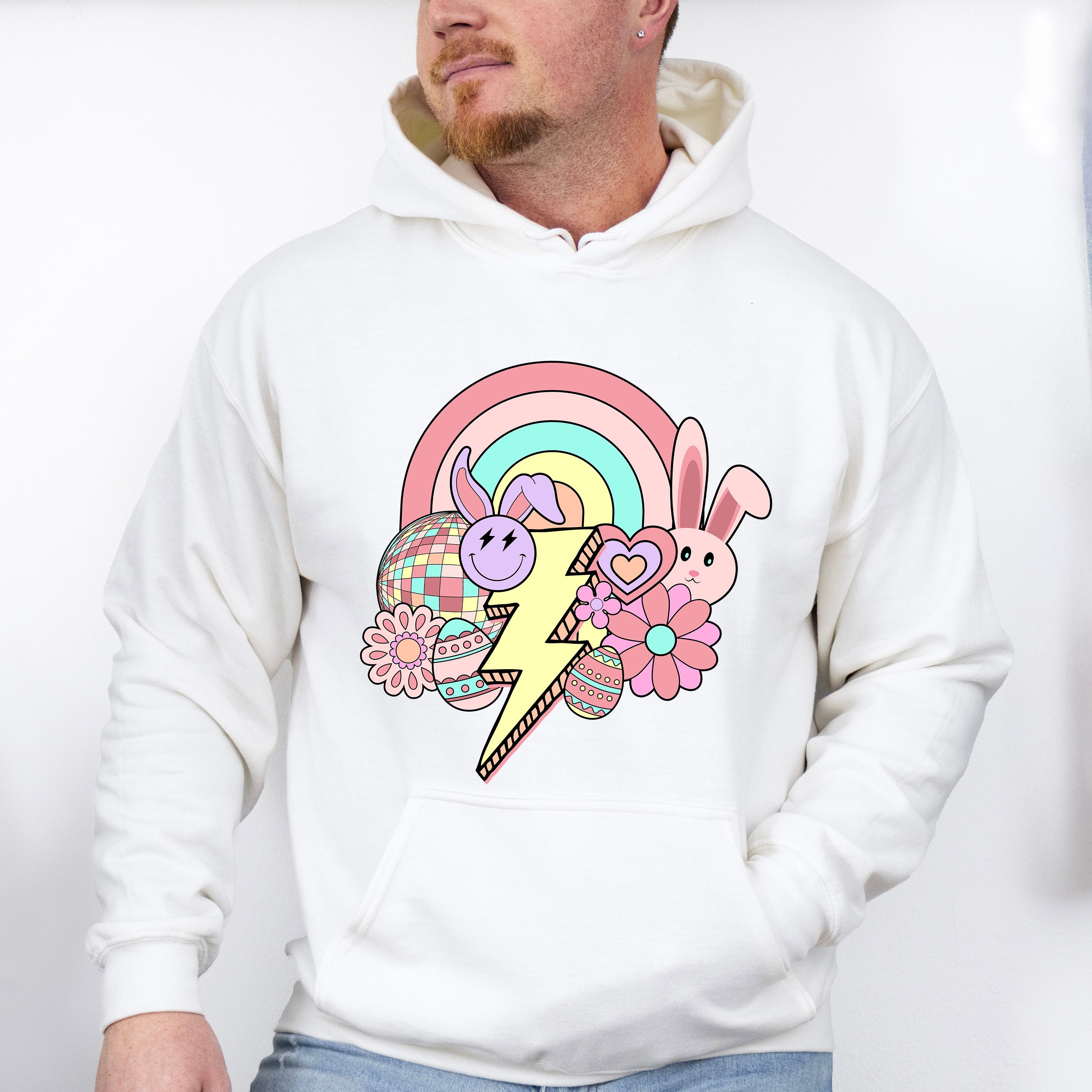 Easter Doodles Lightning - Easter Day Unisex Crewneck T-Shirt Sweatshirt Hoodie