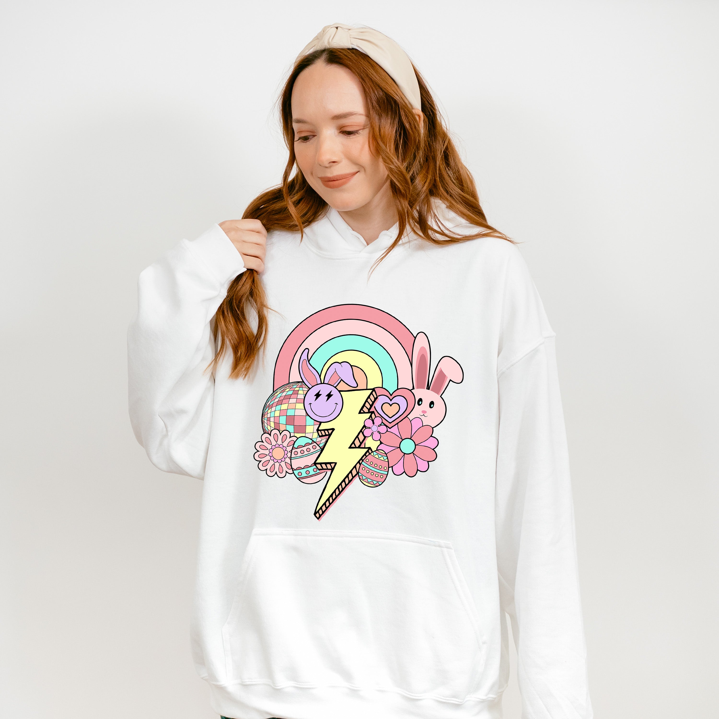 Easter Doodles Lightning - Easter Day Unisex Crewneck T-Shirt Sweatshirt Hoodie