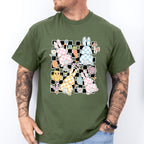 Bunnies And Easter Doodles - Easter Day Unisex Crewneck T-Shirt Sweatshirt Hoodie