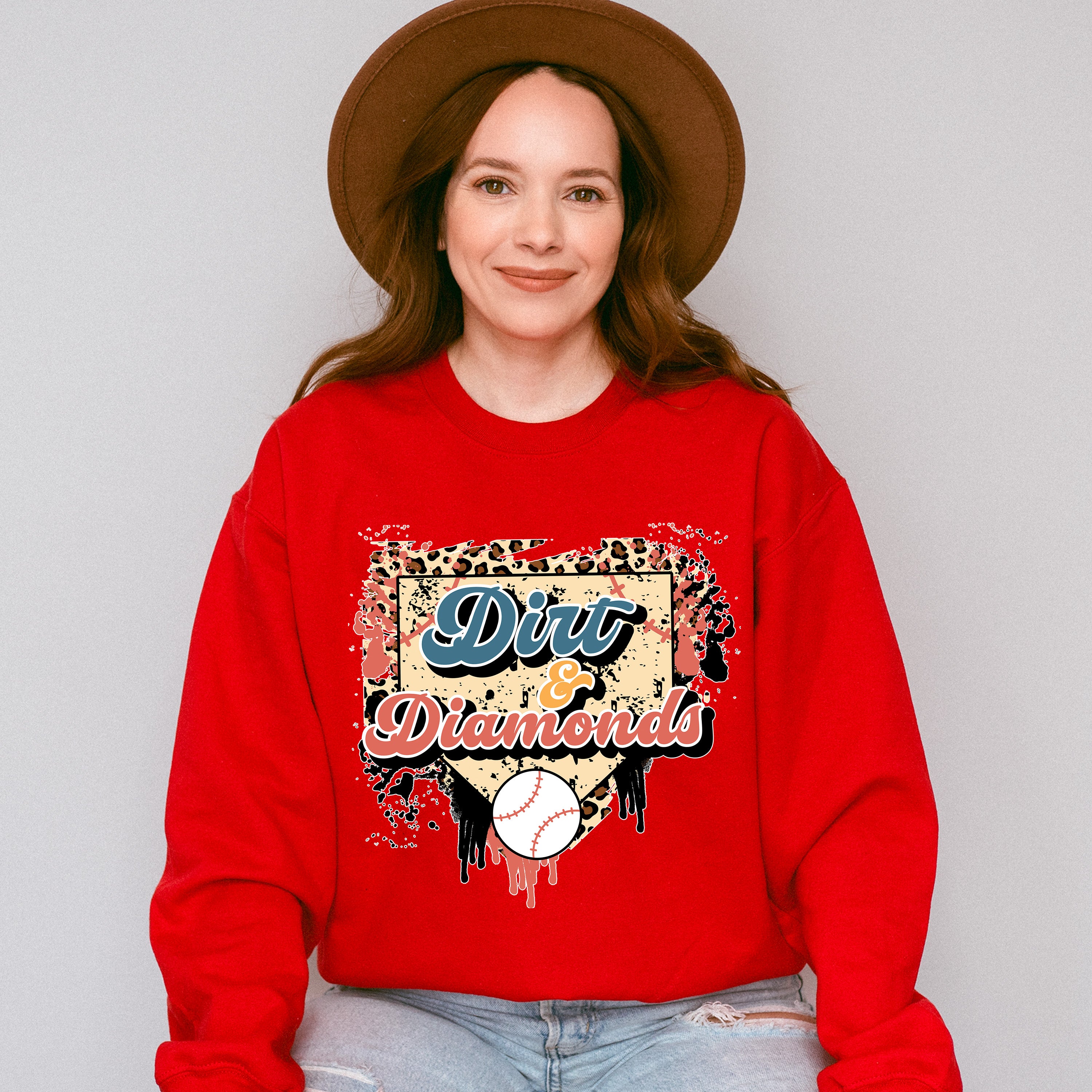 Dirt And Diamond - Baseball Unisex Crewneck T-Shirt Sweatshirt Hoodie