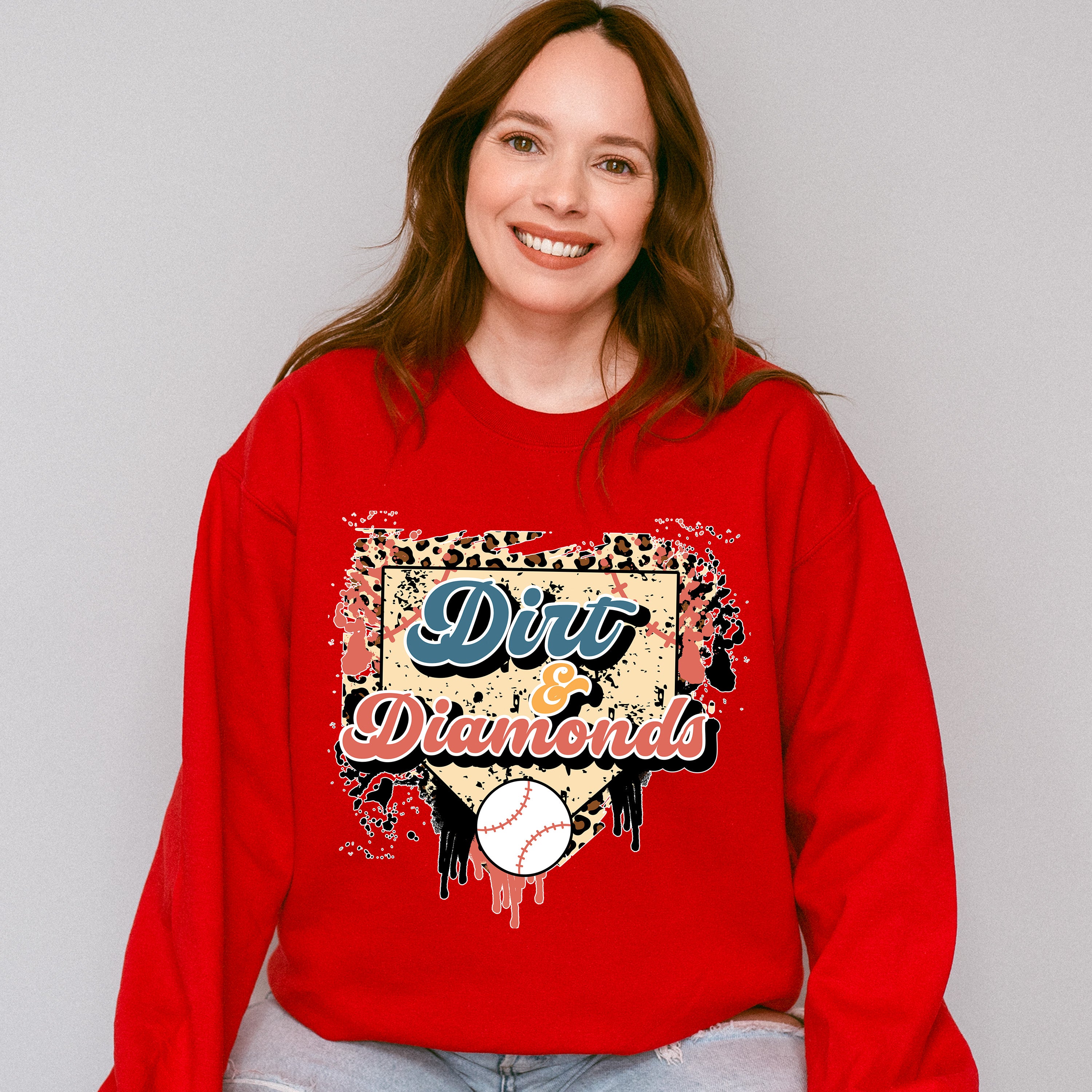 Dirt And Diamond - Baseball Unisex Crewneck T-Shirt Sweatshirt Hoodie