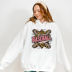 Baseball Leopard Leather Design - Baseball Unisex Crewneck T-Shirt Sweatshirt Hoodie