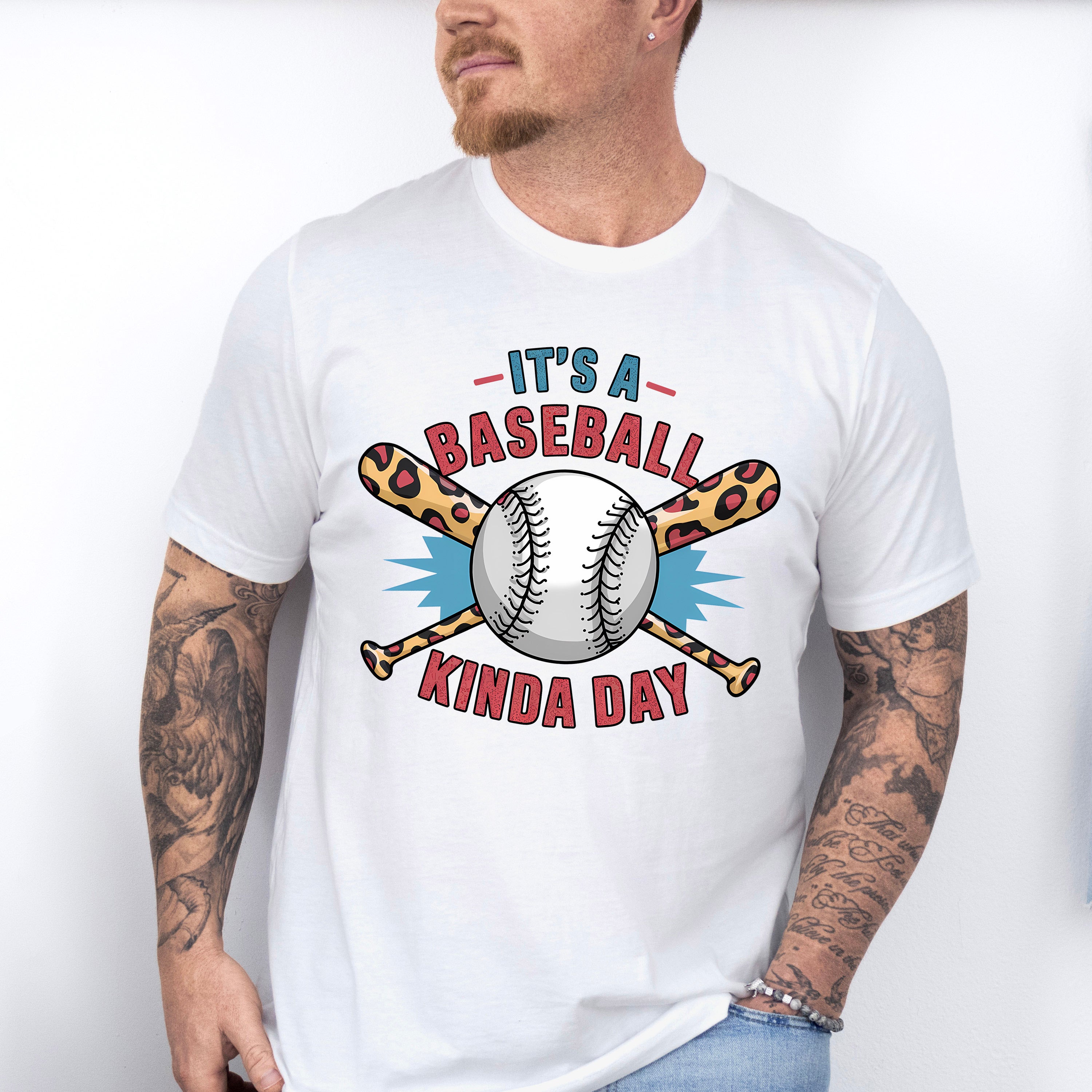 It's A Baseball Kinda Day - Baseball Unisex Crewneck T-Shirt Sweatshirt Hoodie