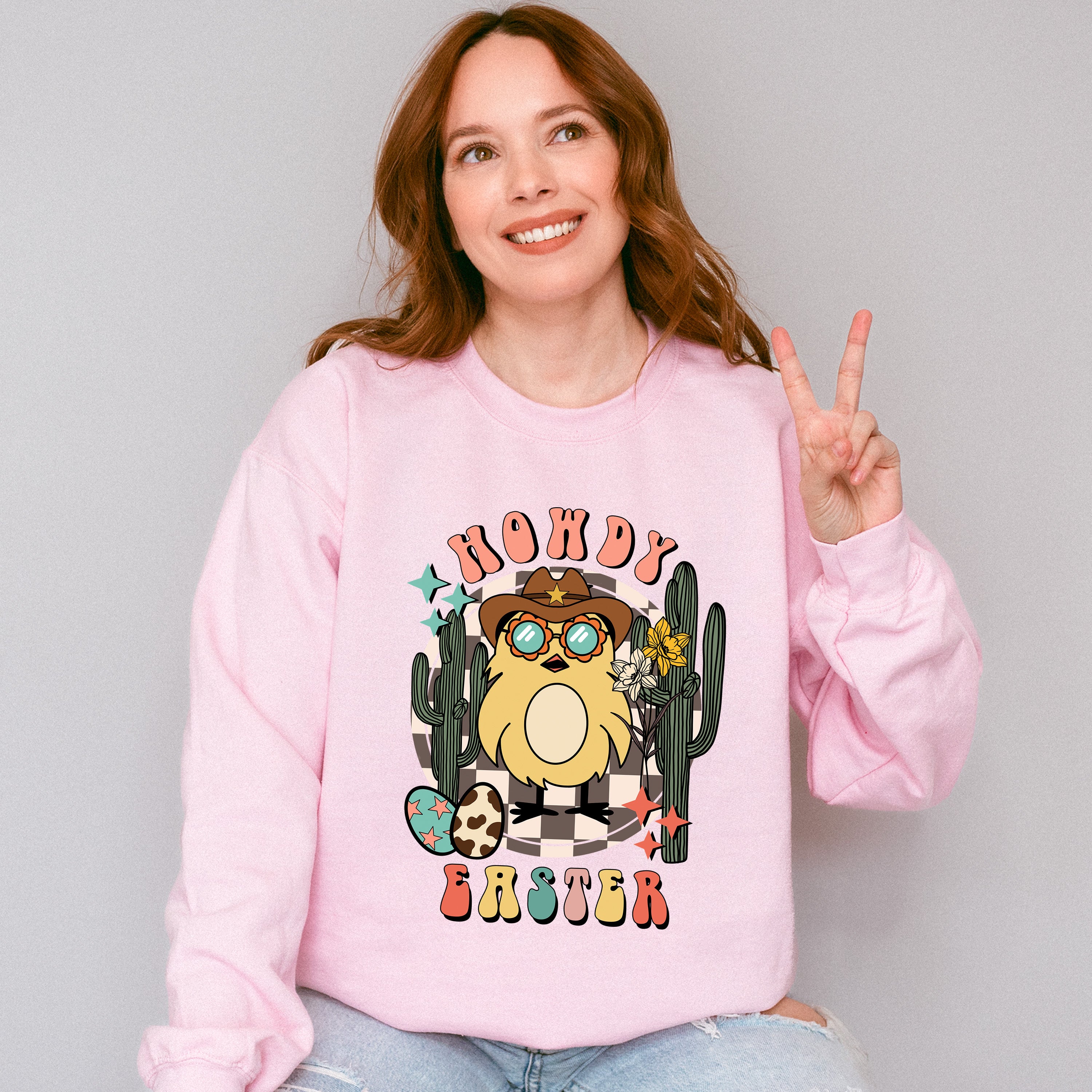 Howdy Easter - Easter Day Unisex Crewneck T-Shirt Sweatshirt Hoodie