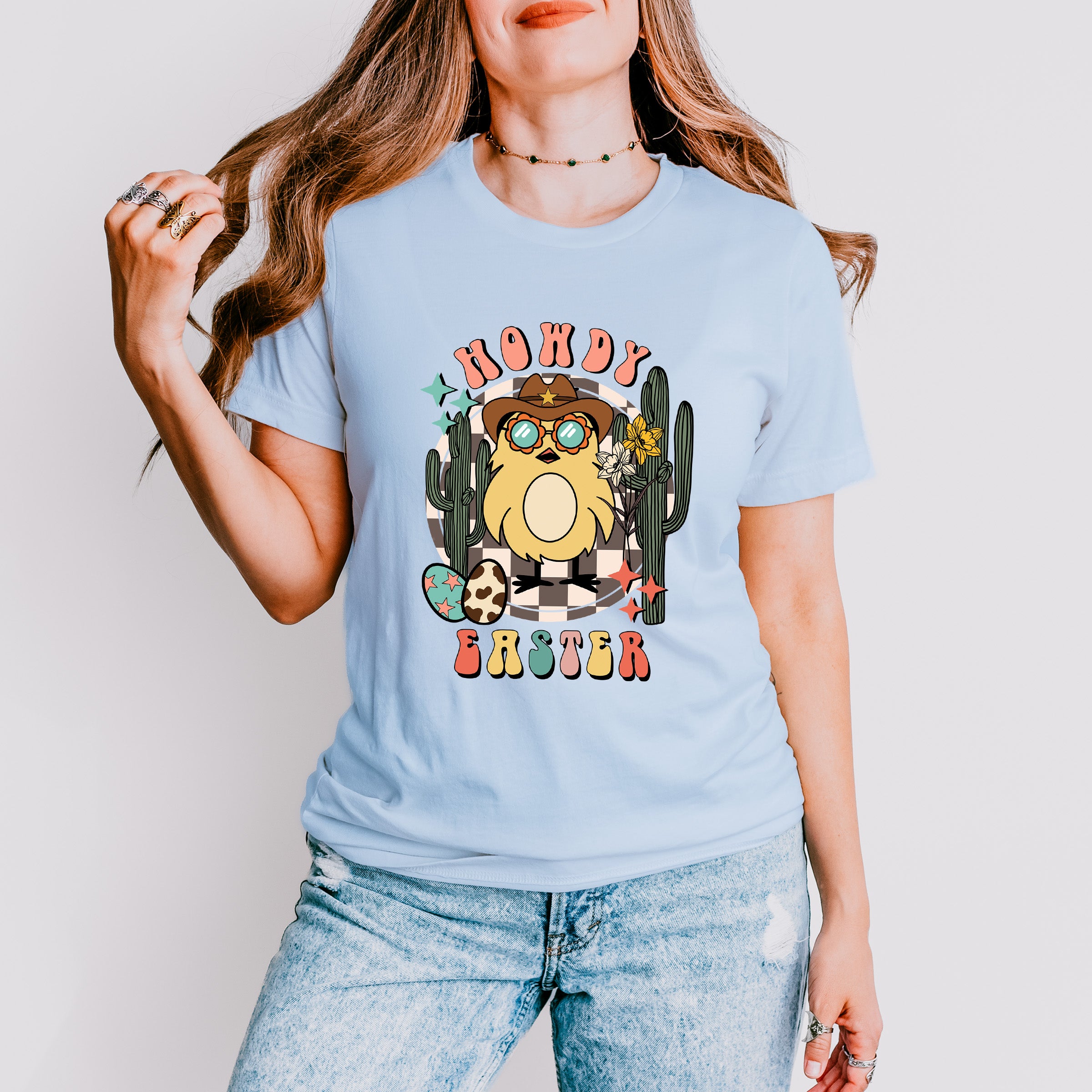 Howdy Easter - Easter Day Unisex Crewneck T-Shirt Sweatshirt Hoodie