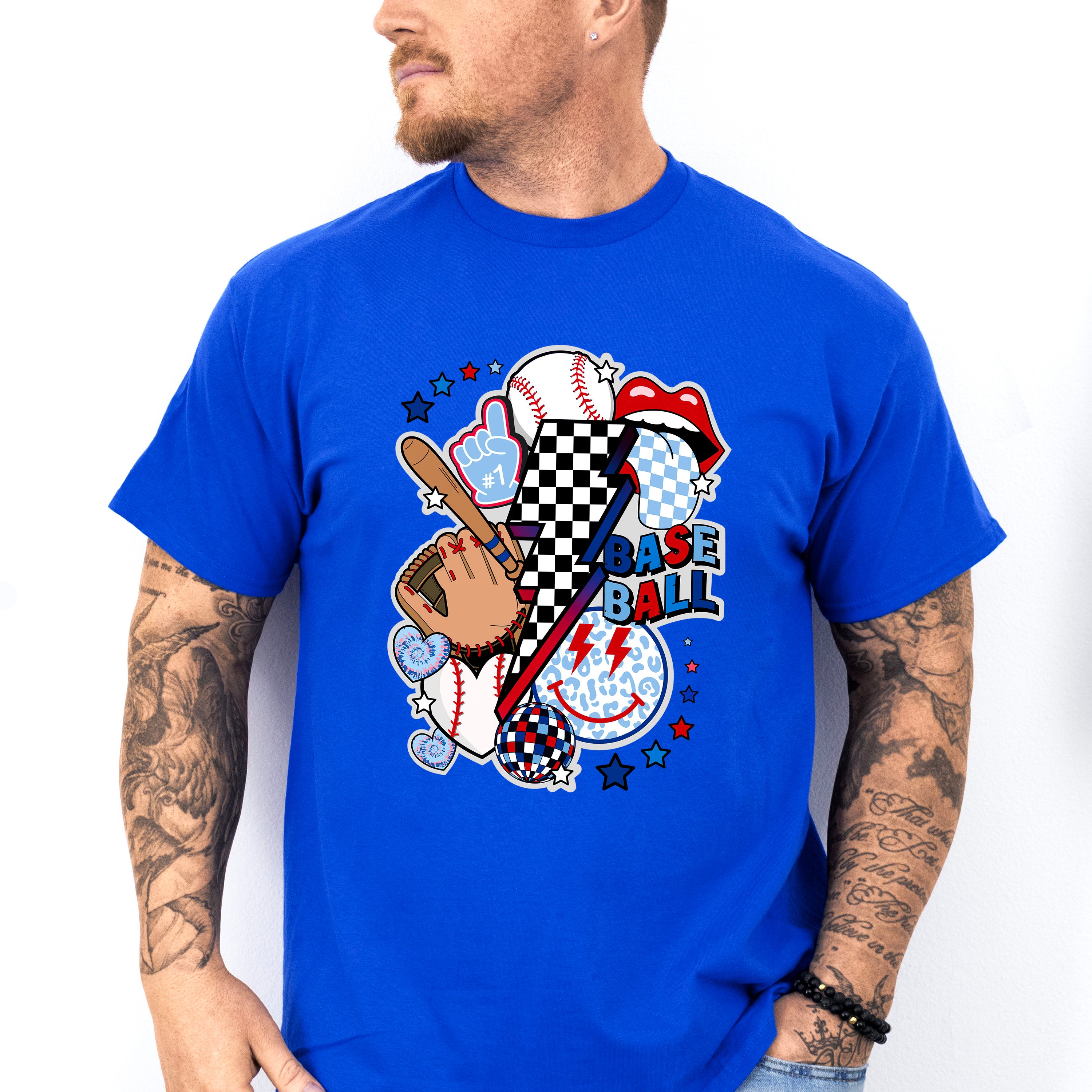 Baseball Doodles Design - Baseball Unisex Crewneck T-Shirt Sweatshirt Hoodie