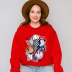 Baseball Doodles Design - Baseball Unisex Crewneck T-Shirt Sweatshirt Hoodie