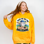 Take Me Out The Ball Game Running Ball Design - Baseball Unisex Crewneck T-Shirt Sweatshirt Hoodie