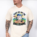 Take Me Out The Ball Game Running Ball Design - Baseball Unisex Crewneck T-Shirt Sweatshirt Hoodie