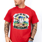 Take Me Out The Ball Game Running Ball Design - Baseball Unisex Crewneck T-Shirt Sweatshirt Hoodie