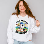 Take Me Out The Ball Game Running Ball Design - Baseball Unisex Crewneck T-Shirt Sweatshirt Hoodie