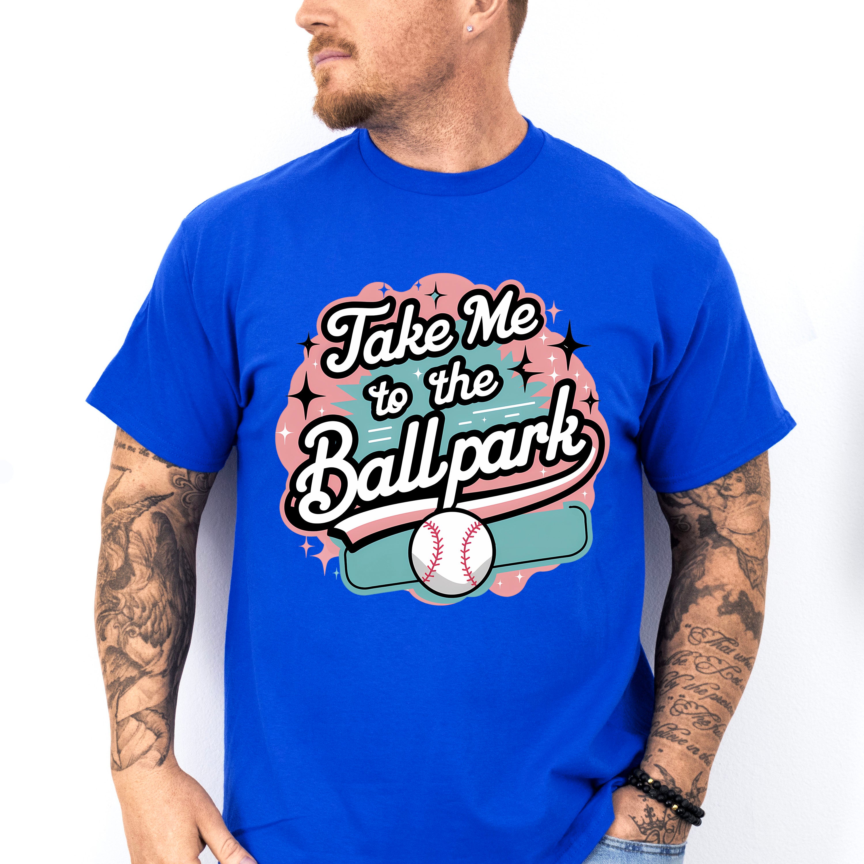 Take Me To The Ballpark Design - Baseball Unisex Crewneck T-Shirt Sweatshirt Hoodie