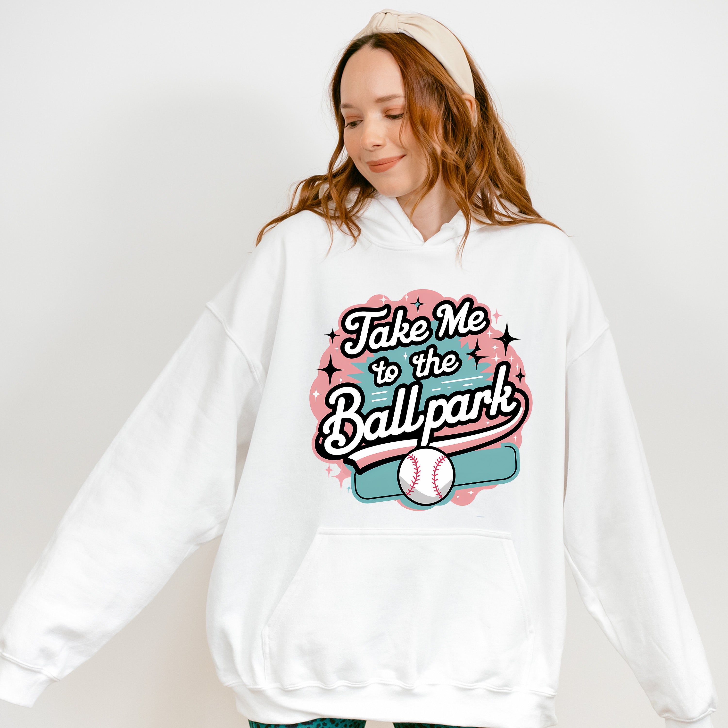 Take Me To The Ballpark Design - Baseball Unisex Crewneck T-Shirt Sweatshirt Hoodie