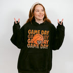 Leopard Heart Game Day Design - Basketball Unisex Crewneck T-Shirt Sweatshirt Hoodie