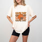 Leopard Heart Game Day Design - Basketball Unisex Crewneck T-Shirt Sweatshirt Hoodie