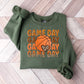 Leopard Heart Game Day Design - Basketball Unisex Crewneck T-Shirt Sweatshirt Hoodie