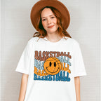 Smiley Basketball Design - Basketball Unisex Crewneck T-Shirt Sweatshirt Hoodie
