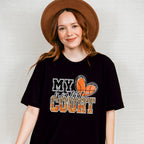 My Heart Is On That Court - Basketball Unisex Crewneck T-Shirt Sweatshirt Hoodie