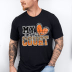 My Heart Is On That Court - Basketball Unisex Crewneck T-Shirt Sweatshirt Hoodie
