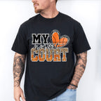 My Heart Is On That Court - Basketball Unisex Crewneck T-Shirt Sweatshirt Hoodie