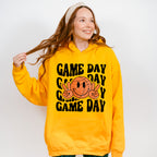Smiley Peace Sign Game Day Design - Basketball Unisex Crewneck T-Shirt Sweatshirt Hoodie