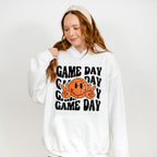 Smiley Peace Sign Game Day Design - Basketball Unisex Crewneck T-Shirt Sweatshirt Hoodie