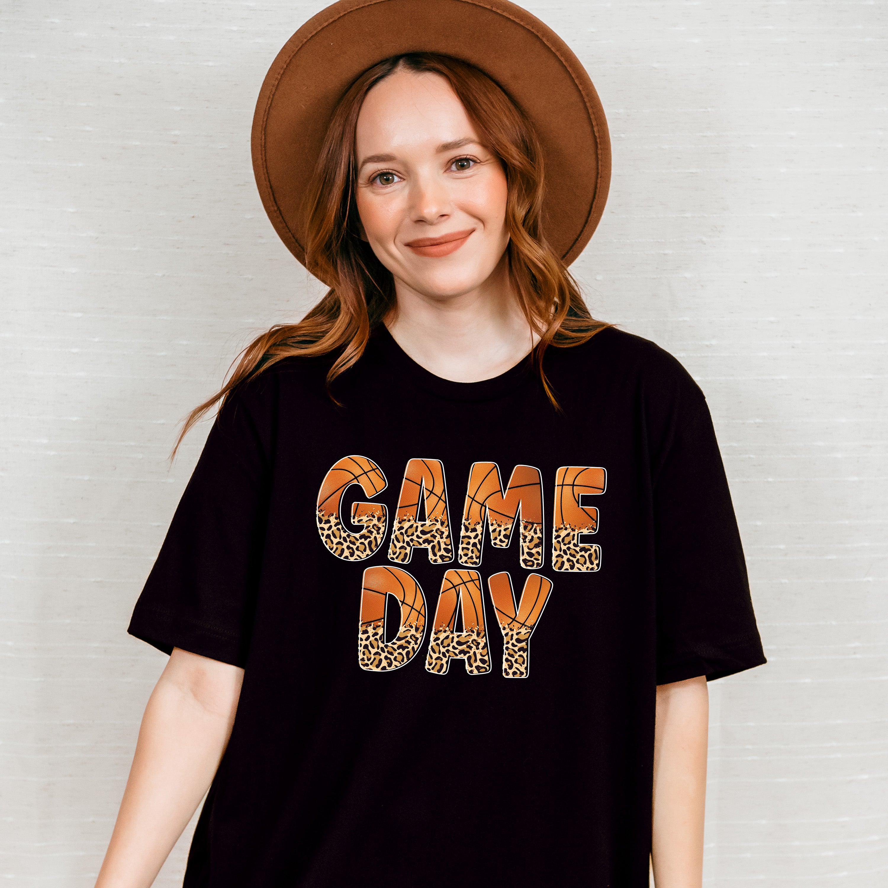 GAMEDAY Leopard Design - Basketball Unisex Crewneck T-Shirt Sweatshirt Hoodie