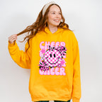 Pink Cheerleader Smiley Design - Cheerleader Unisex Crewneck T-Shirt Sweatshirt Hoodie