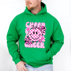Pink Cheerleader Smiley Design - Cheerleader Unisex Crewneck T-Shirt Sweatshirt Hoodie