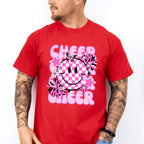 Pink Cheerleader Smiley Design - Cheerleader Unisex Crewneck T-Shirt Sweatshirt Hoodie