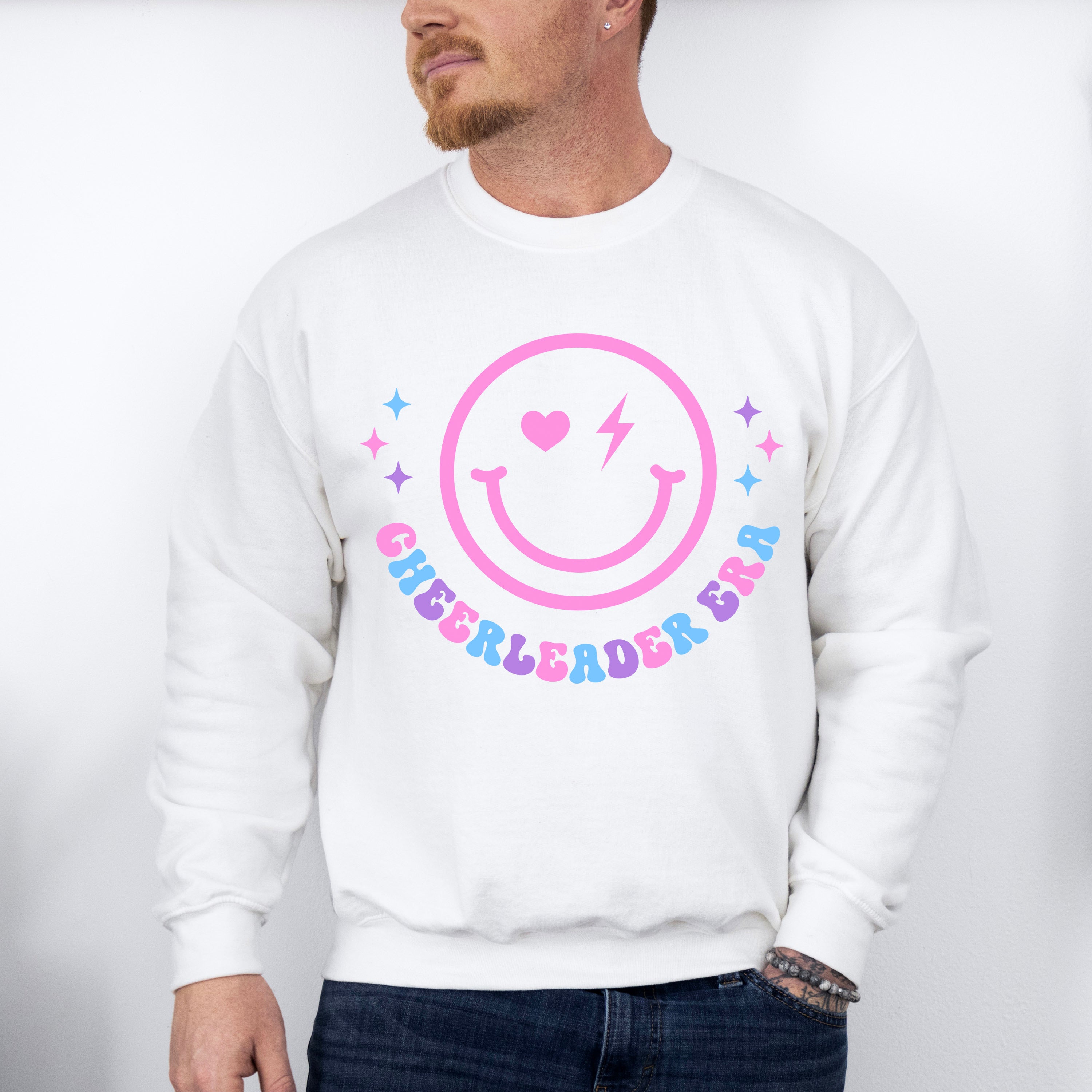 Smiley Cheerleader Era - Cheerleader Unisex Crewneck T-Shirt Sweatshirt Hoodie