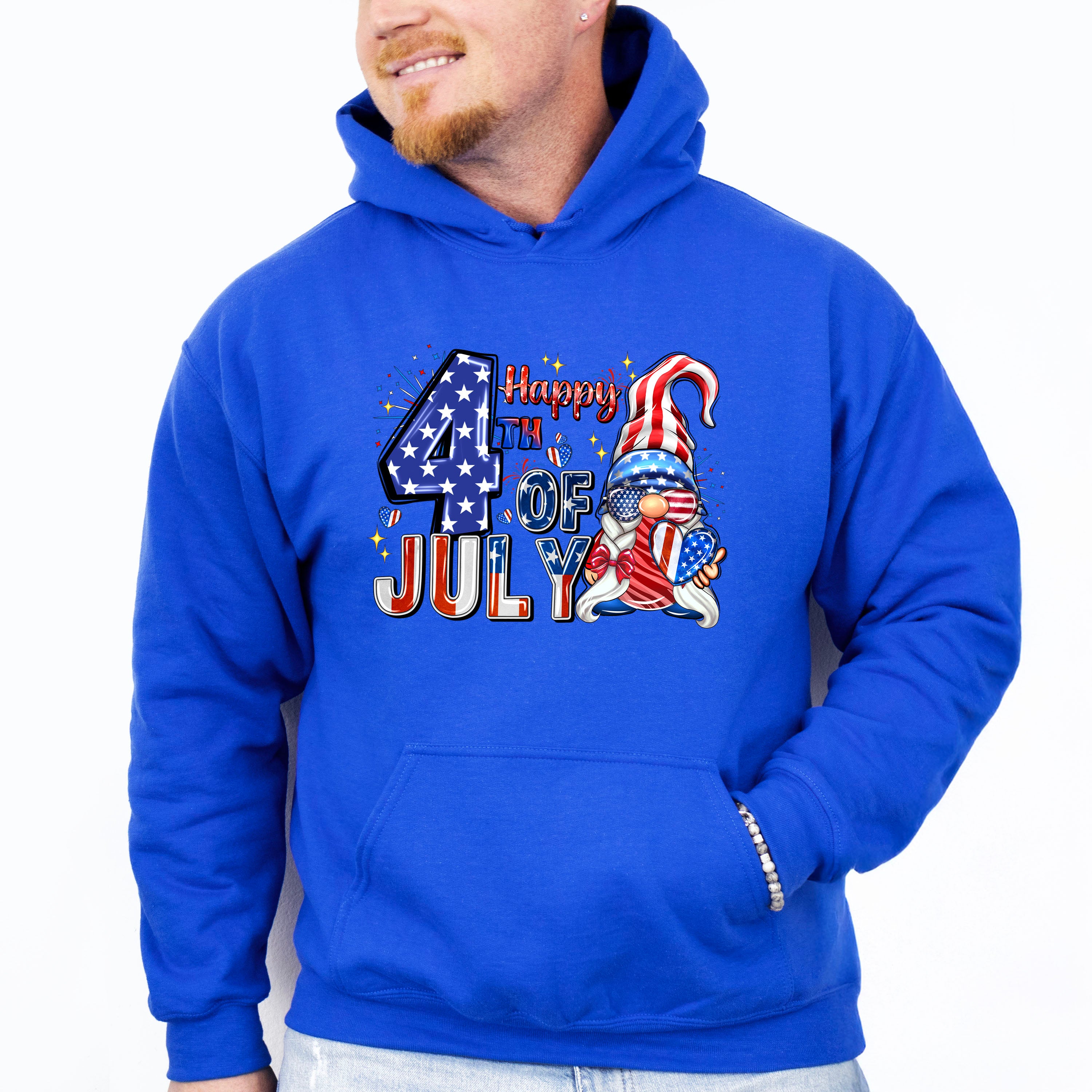 Happy 4th Of July Gnomie 4Th Of July Unisex Crewneck T-Shirt Sweatshirt Hoodie