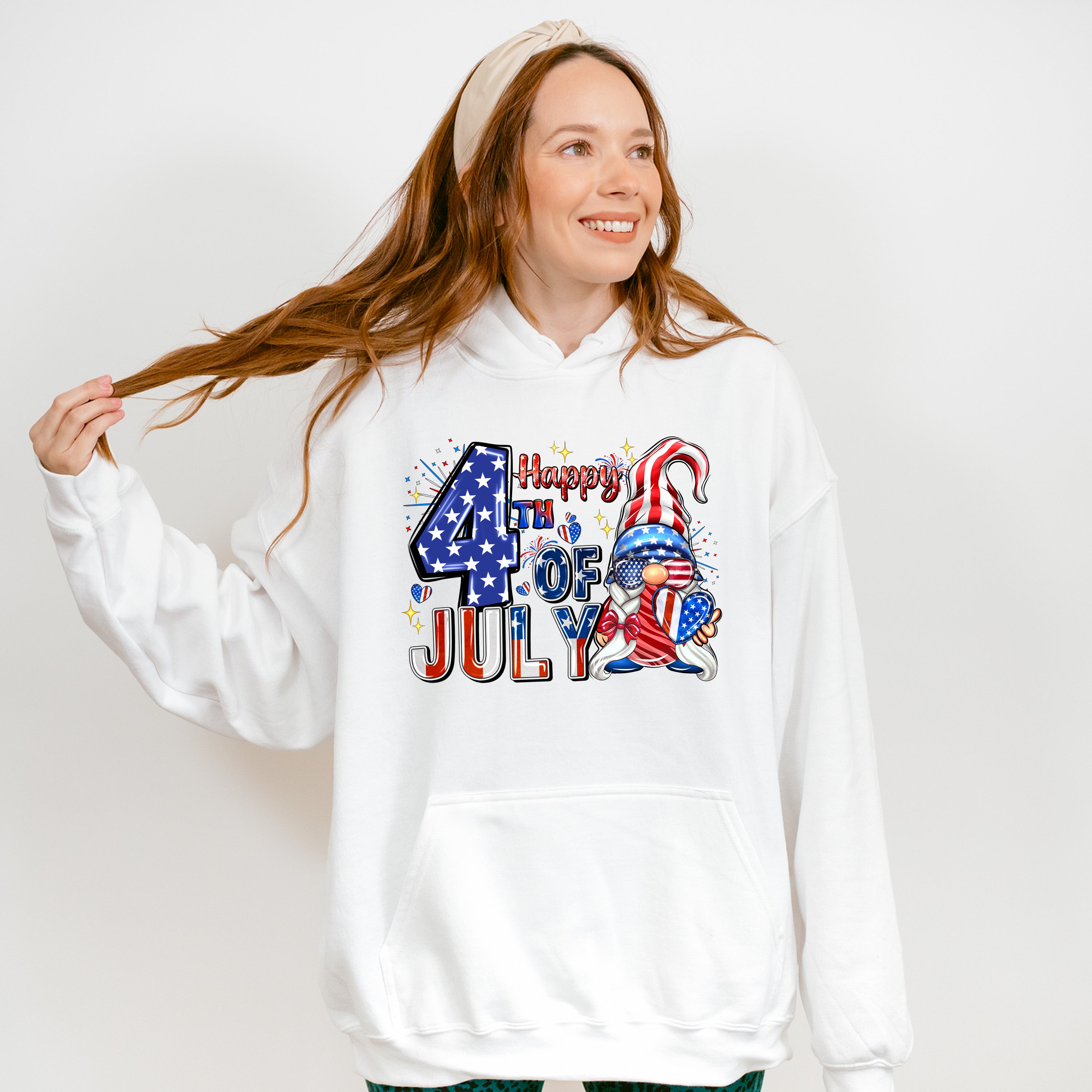 Happy 4th Of July Gnomie 4Th Of July Unisex Crewneck T-Shirt Sweatshirt Hoodie