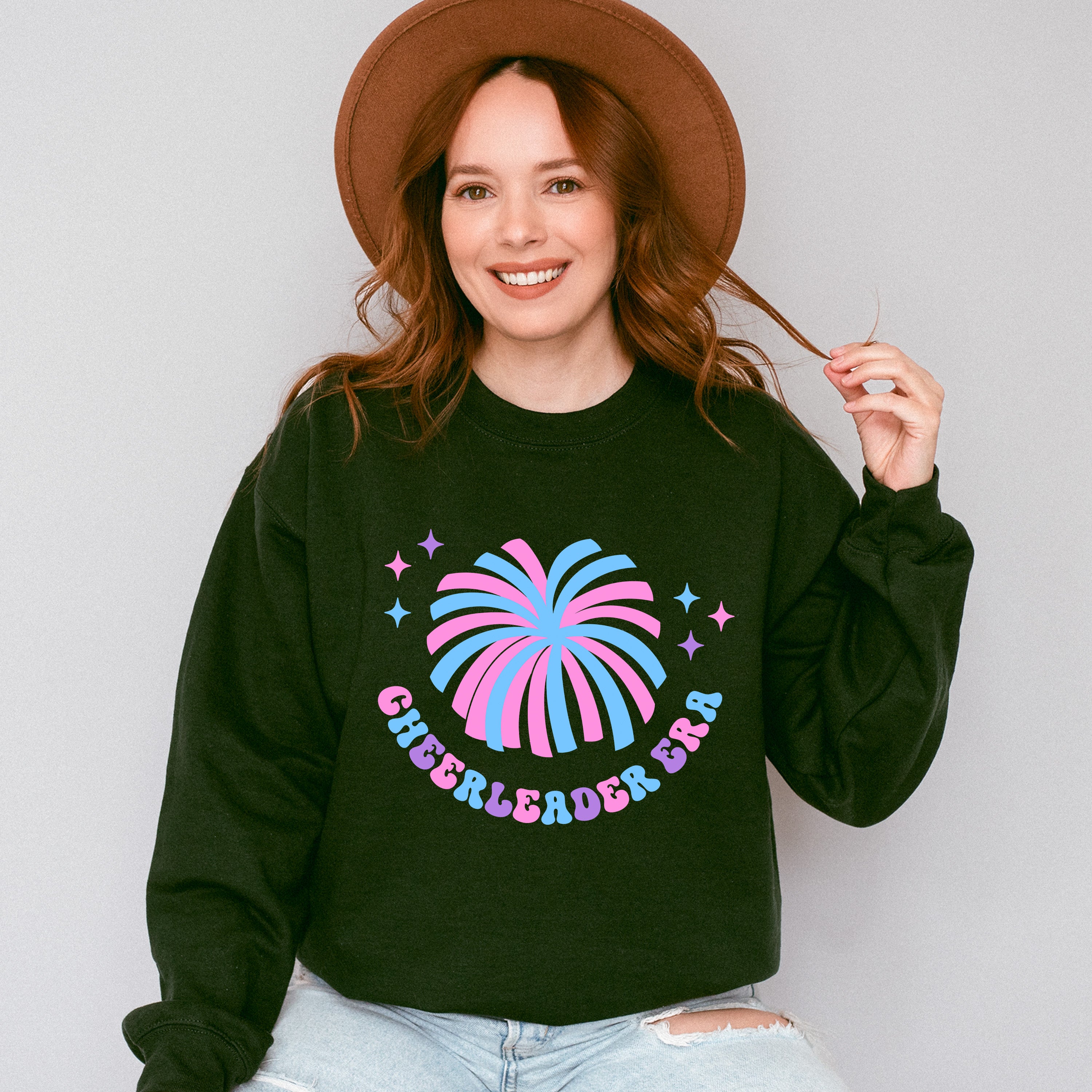Pom Cheerleader Era Design - Cheerleader Unisex Crewneck T-Shirt Sweatshirt Hoodie