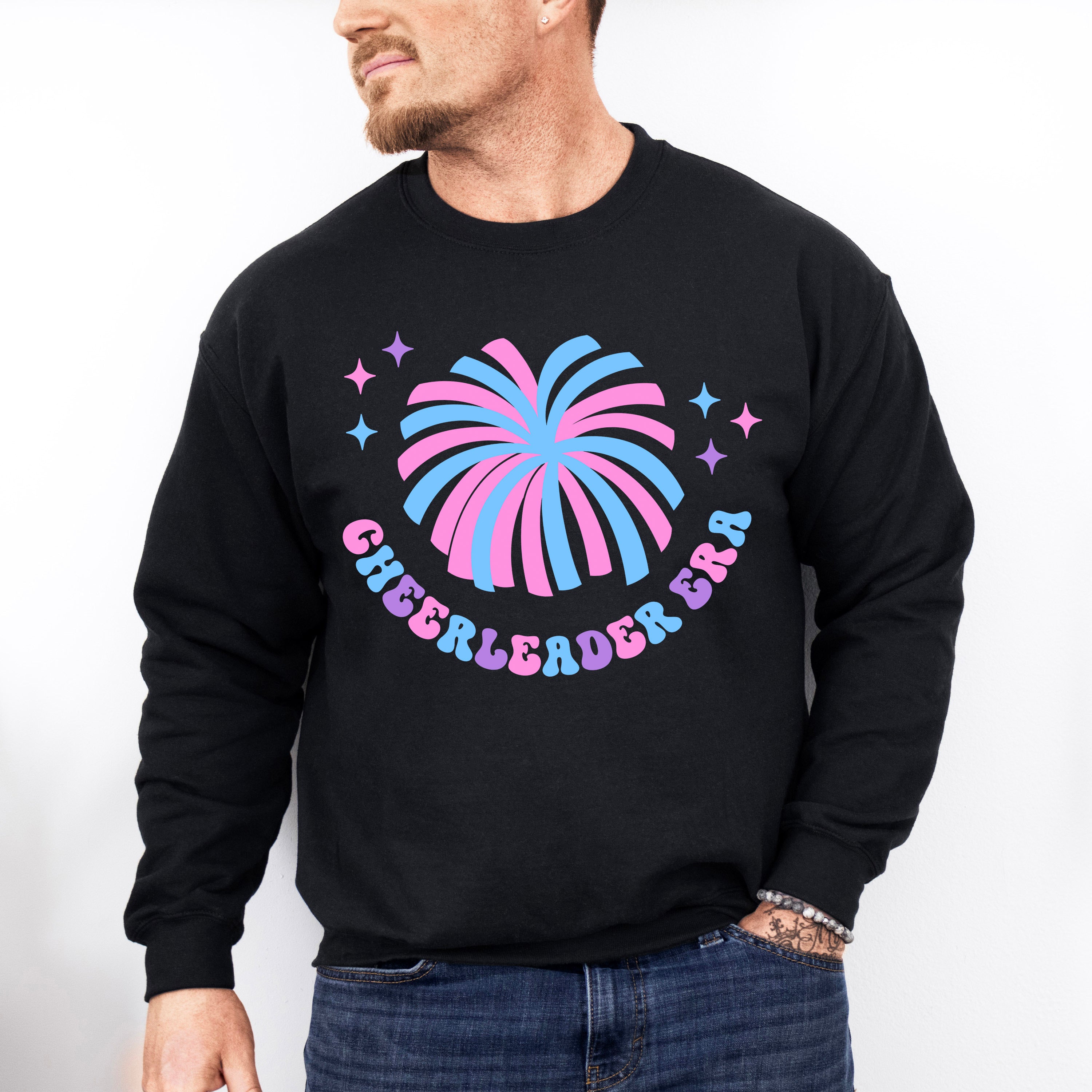 Pom Cheerleader Era Design - Cheerleader Unisex Crewneck T-Shirt Sweatshirt Hoodie
